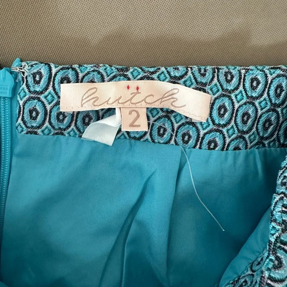 Hutch Blue and Brown Skirt Size 2 - Picture 3 of 4